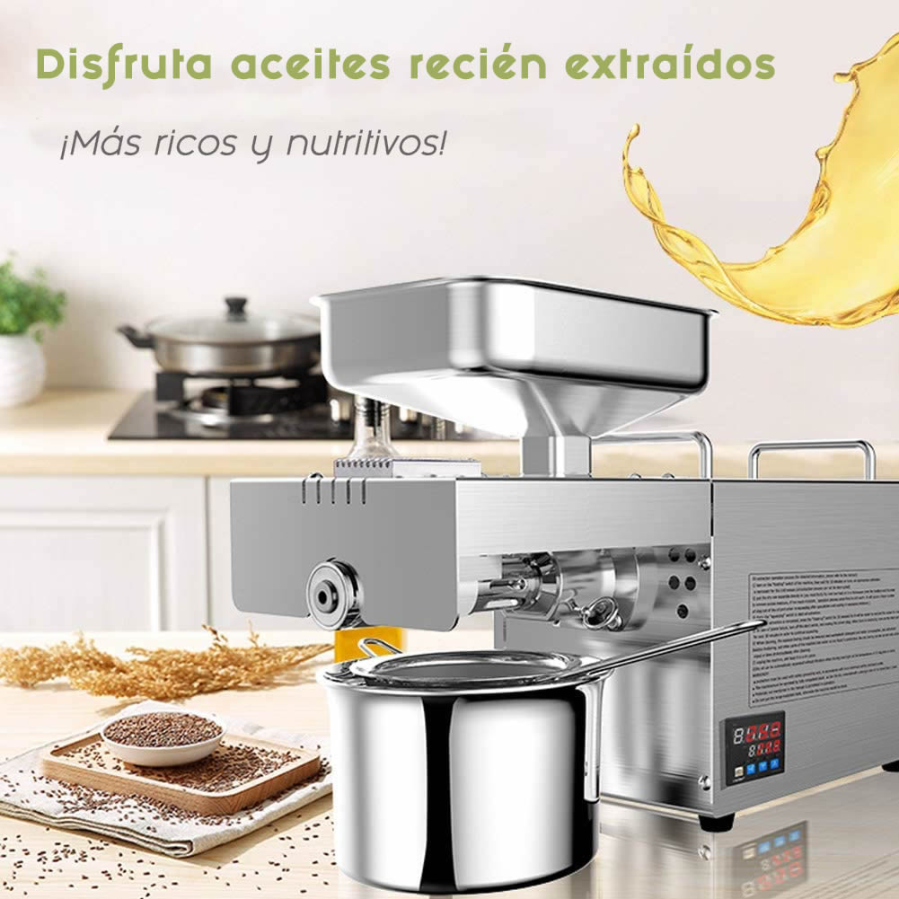 Extractor Eléctrico de Aceites de Nueces y Semillas