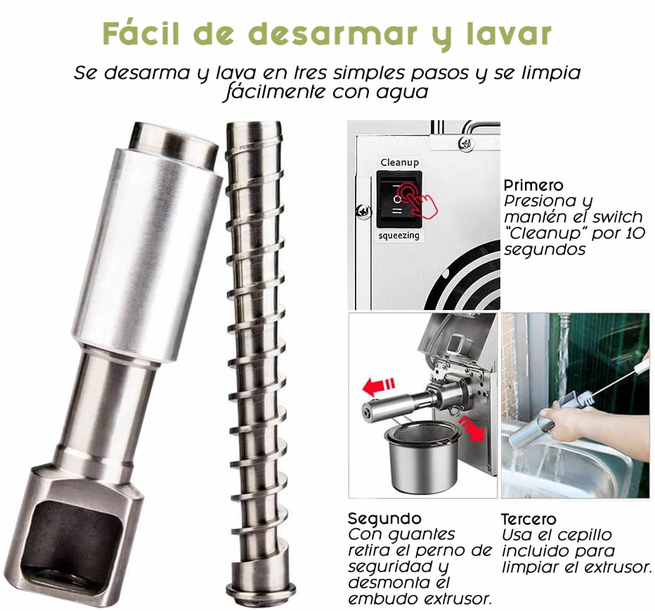 Extractor Eléctrico de Aceites de Nueces y Semillas