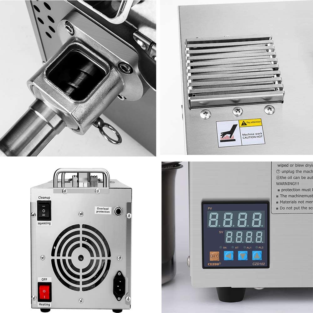 Extractor Eléctrico de Aceites de Nueces y Semillas