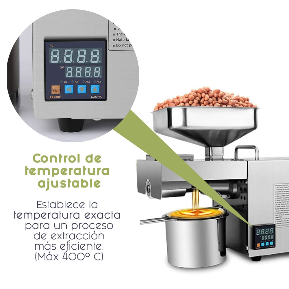 Extractor Eléctrico de Aceites de Nueces y Semillas