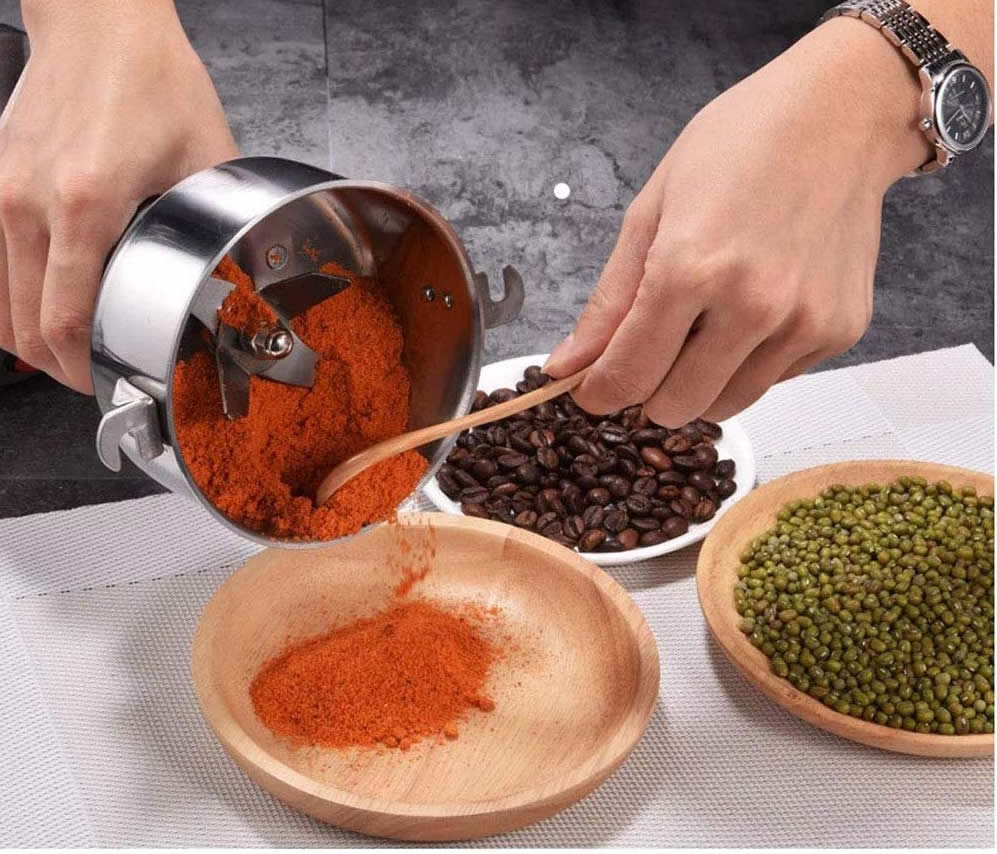 Molino Pulverizador Eléctrico de Granos, Semillas y Especias 300g