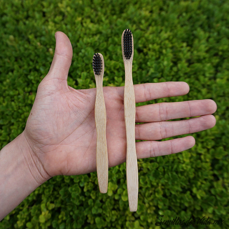 Cepillo de Dientes de Bambú Natural Biodegradable para Niños